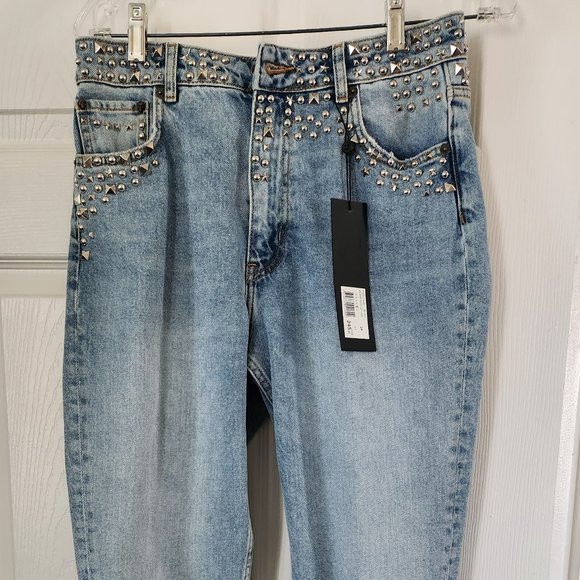 Kooples Mily High-waisted Jeans w/Studs nwt - Picture 1 of 8